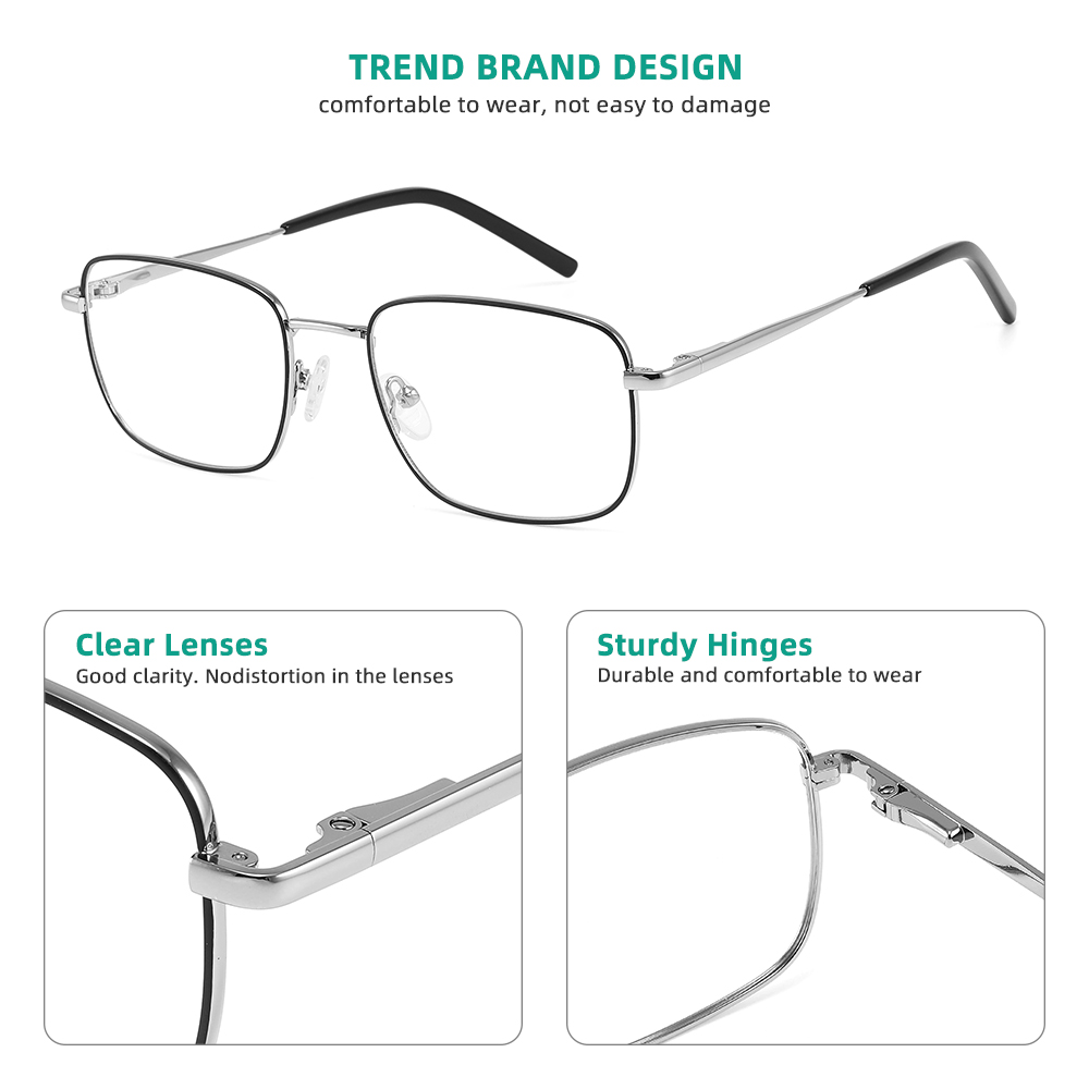 Lunettes médicales pour hommes pour OLpermétropie, lunettes de lecture, livraison en 5 jours, verres optiques, montures, produits sans douane + 1, 2