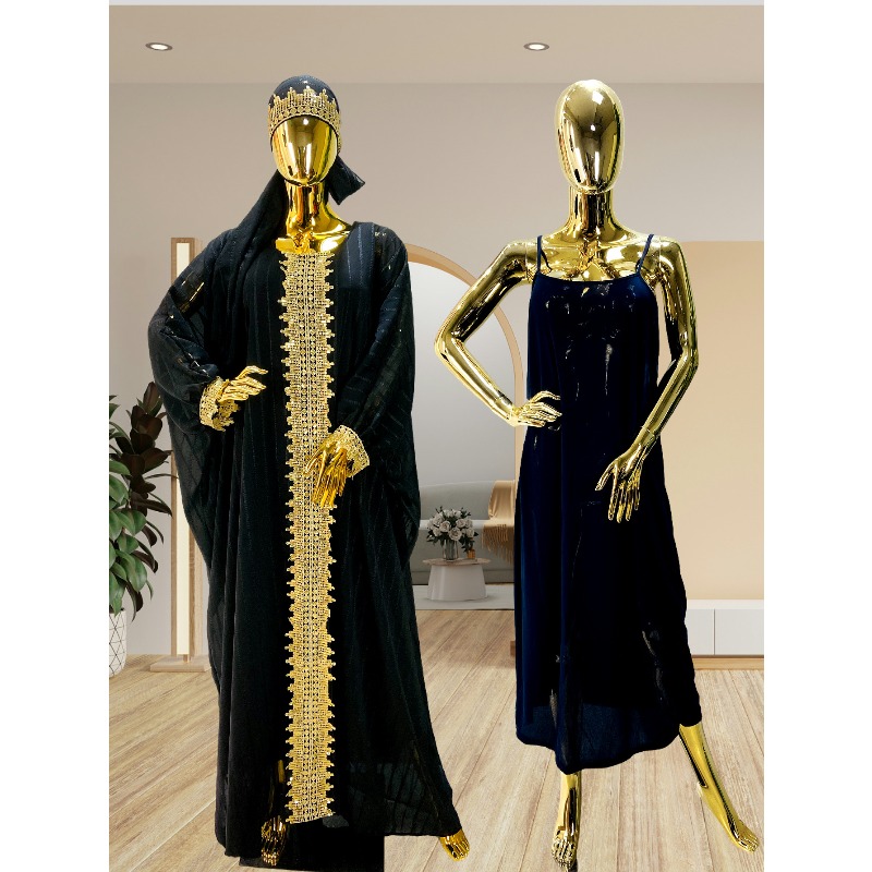 Abayas pour femmes, mode musulmane africaine de Dubaï, robe caftan marocain, robes de soirée, robe boubou en mousseline, djellaba femme
