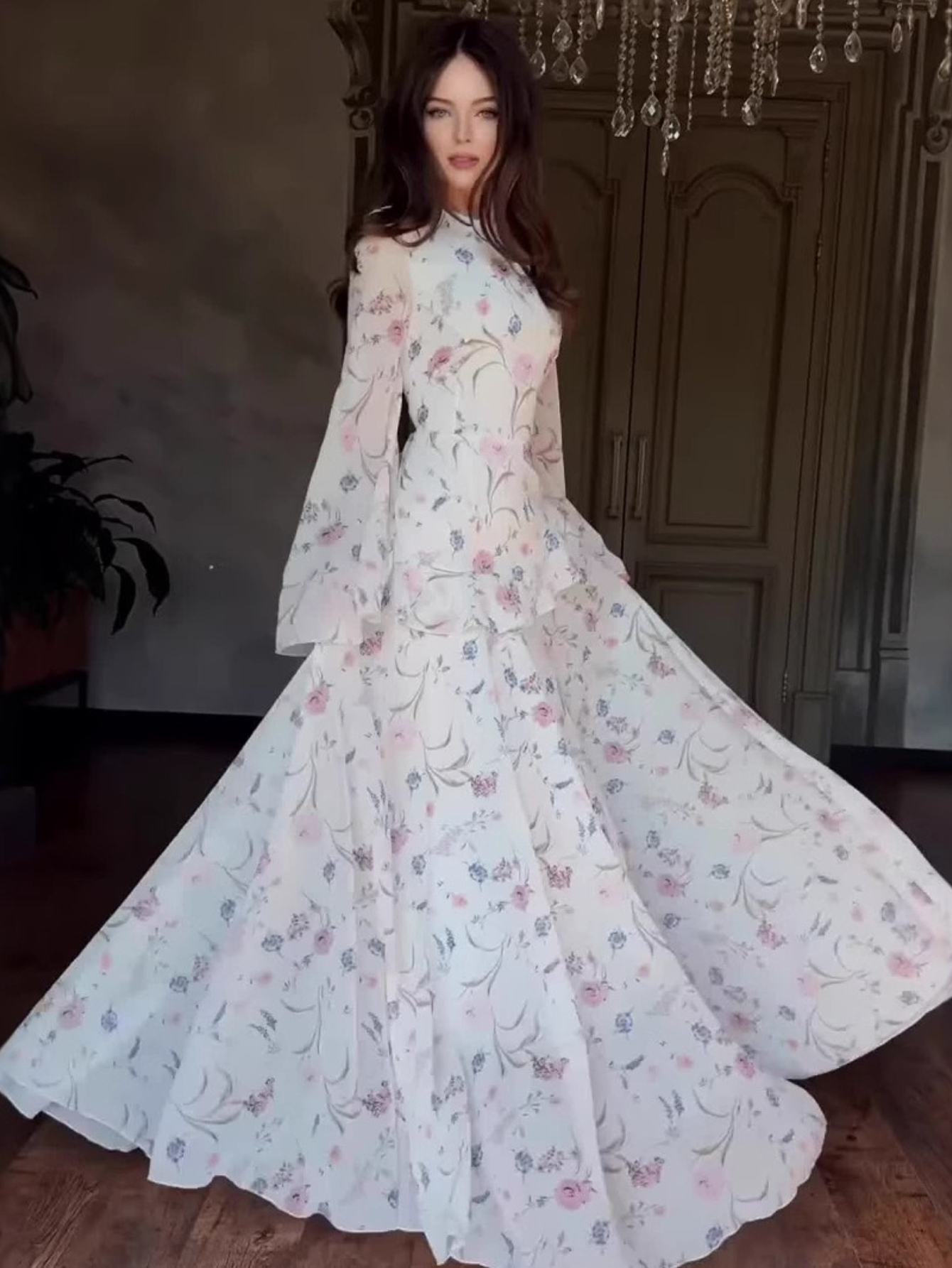 Eid femmes Robe Abaya musulman Ramadan Jalabiya fleur imprimé robes de soirée dubaï longue Robe maroc caftan robes Largos 2025