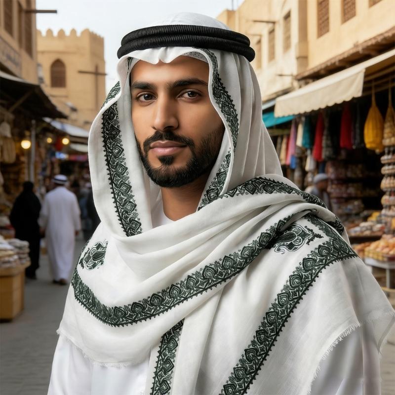Y3NE – écharpe Shemagh arabe respirante, Jacquard traditionnel, foulard Keffiyeh pour hommes, couvre-chef Hijab pour usage