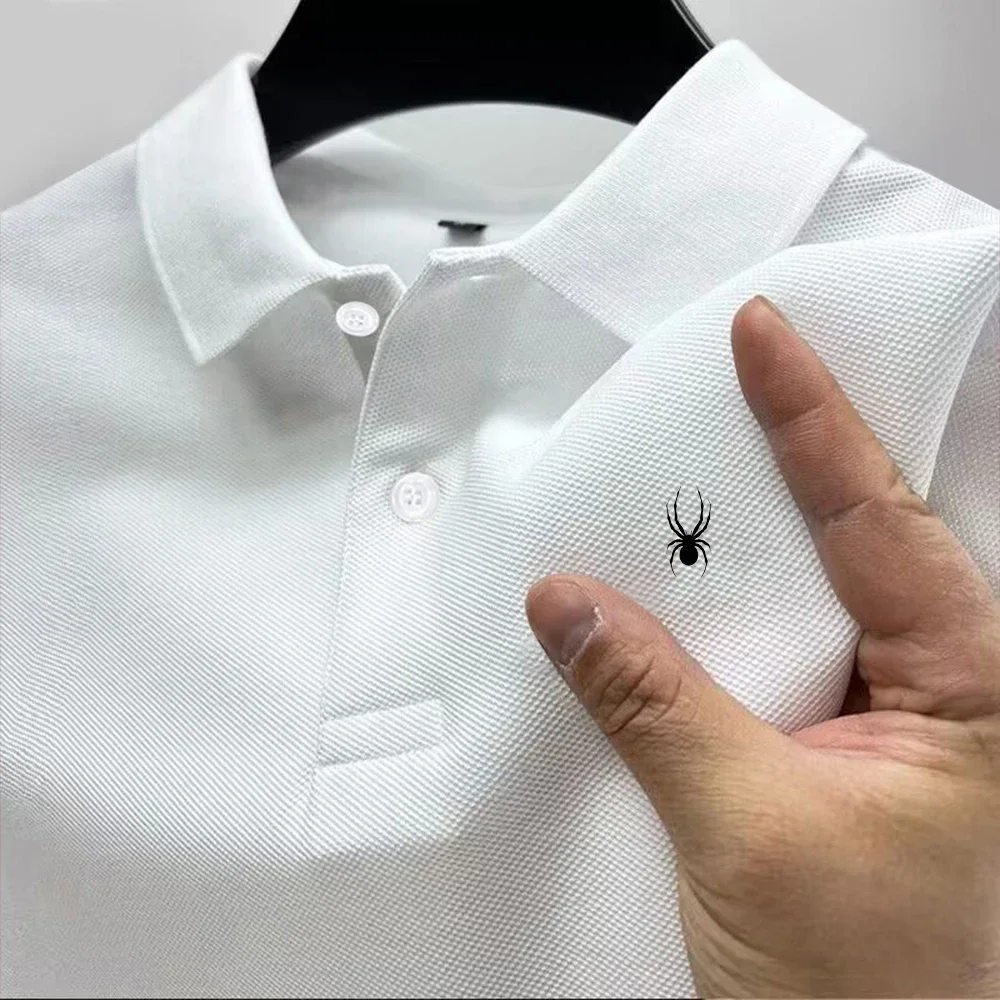 Chemise Homme Modèle 2026 à Imprimé Multicolore, Manches Courtes, Col Décontracté, Polyvalente pour les Affaires, Nouveauté d'Été