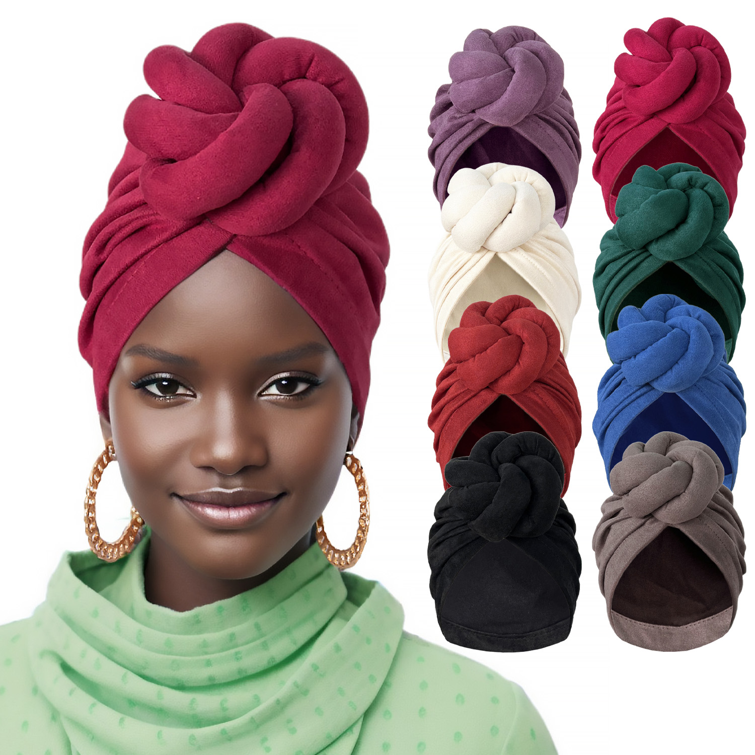 Nouveau femmes africaines grande fleur 3D Turban chapeau bandeau bonnet chapeau Mujer Bandanas couvre-chef chimio casquette musulman cheveux accessoires