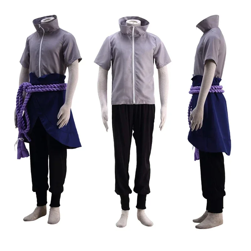 Nouvelle tenue de cosplay Uchiha Sasuke 2026 – Costume d'Halloween, uniforme de jeu de rôle, vêtements de bande dessinée