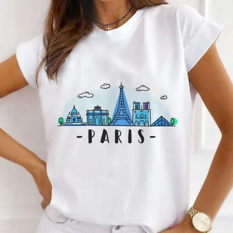 T-shirt à demi-manches pour femmes africaines, vêtements basiques, t-shirts graphiques mignons, tee-shirt vintage, fille de la ville, nouvelle mode, Y2K, Y-Harajuku