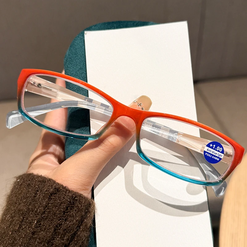Lunettes de lecture colorées Ins élégantes pour femmes, nouvelle tendance, blocage de la lumière bleue, pour hommes et dames, Vintage carrées presbytes