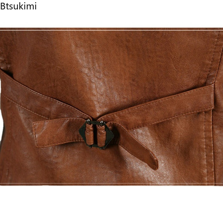 Gilet en Cuir PU pour Homme, Style Coréen, Taille Plus, 7XL, à la Mode