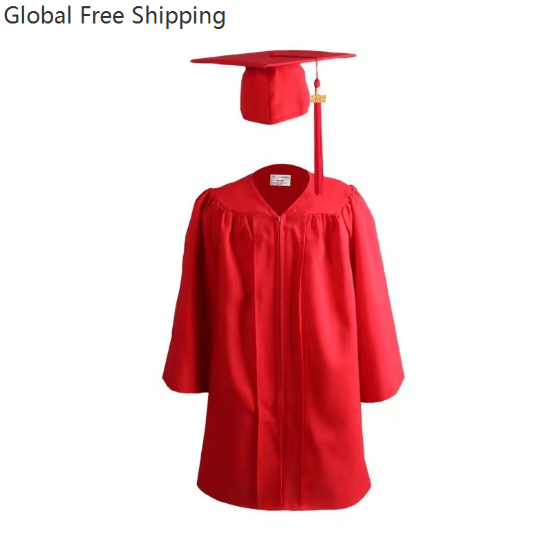 Ensemble de tenue de remise de diplôme pour enfants, Robe de remise de diplôme d'école primaire, Robe académique de fête de remise de diplôme pour garçons et filles de la maternelle
