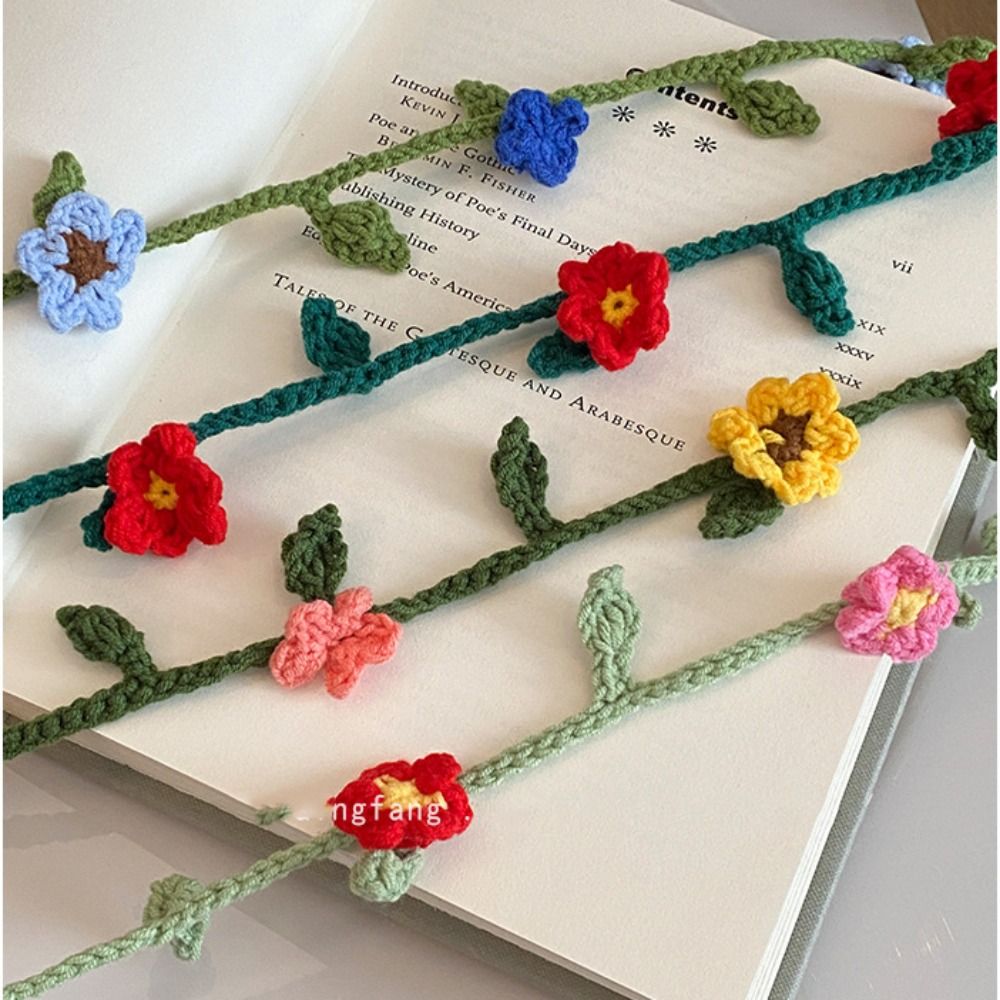 Écharpe en laine tricotée à la main, style coréen, châle à fleurs de rose au crochet, décoration vestimentaire, style Harajuku, écharpes longues et étroites