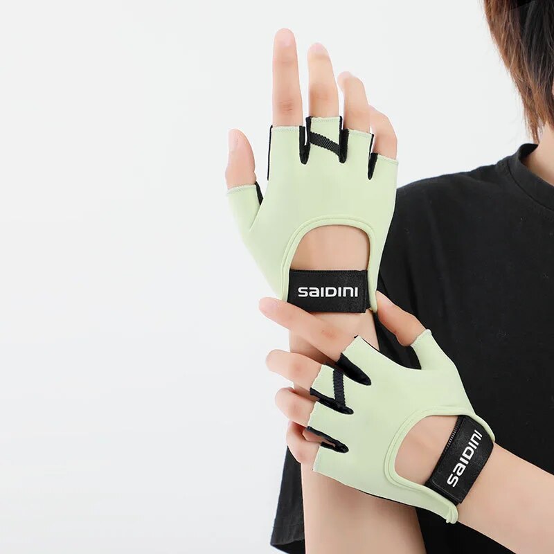 Gants de sport pour femmes, Fitness, Sports de plein air, antidérapants et absorbant les chocs, demi-doigt, durables et respirants