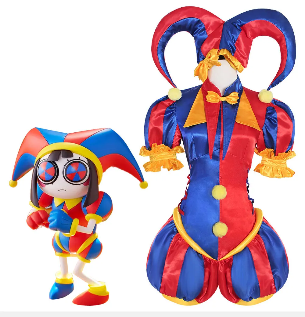 Costumes de cosplay Pomni, uniforme de clown, anime The Amazing Digital Circus, jeu de rôle, tenue de fête d'Halloween et de carnaval