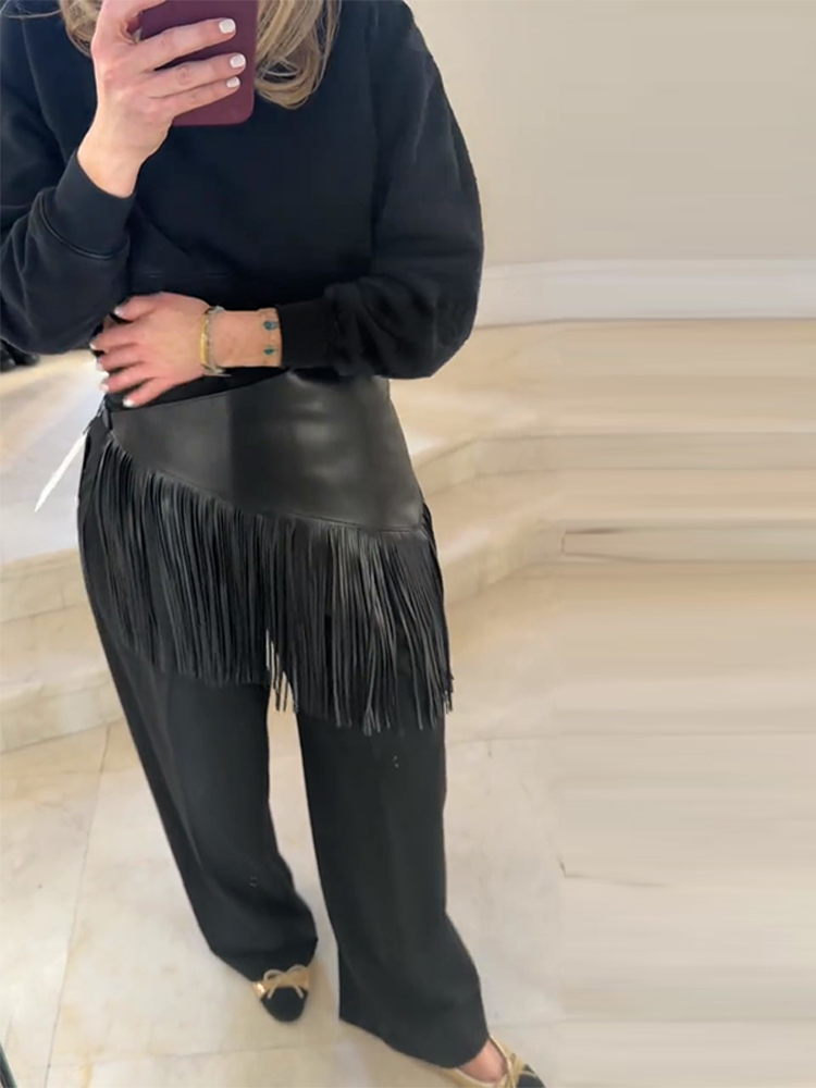 Ceinture ajustable asymétrique en similicuir PU pour femme, avec lacets, style peplum, large et longue, pour une taille cintrée et souple, accessoire de mode