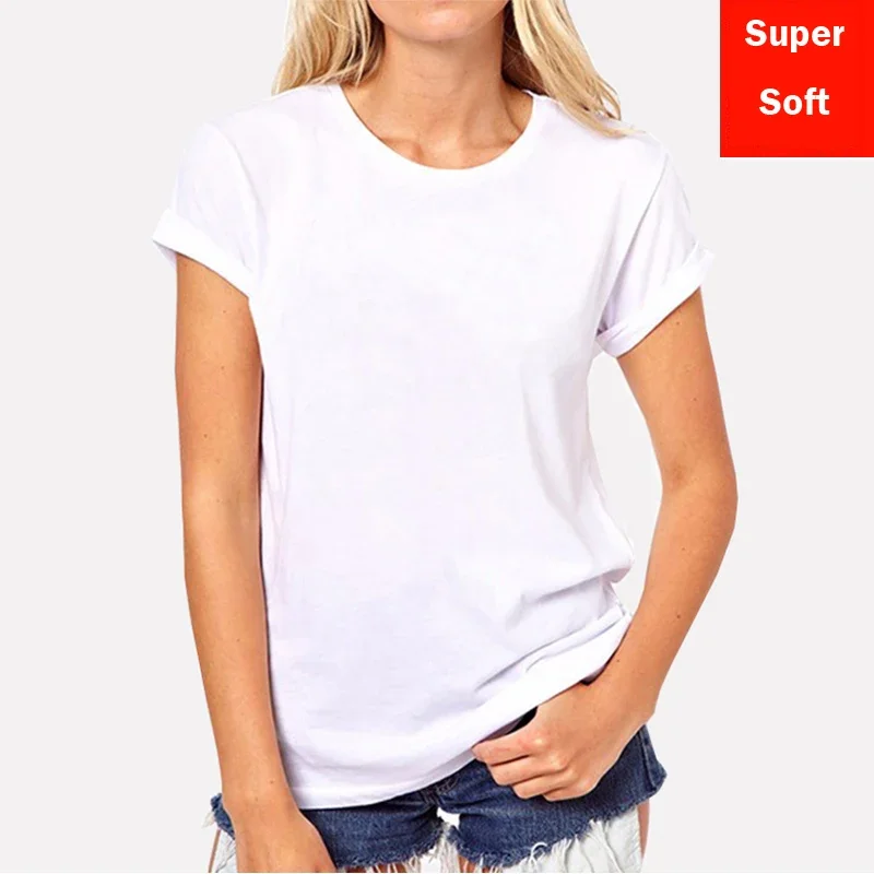 Femmes été Super doux blanc t-shirts femmes à manches courtes Modal Flexible T-shirt couleur blanche basique t-shirt décontracté chemise