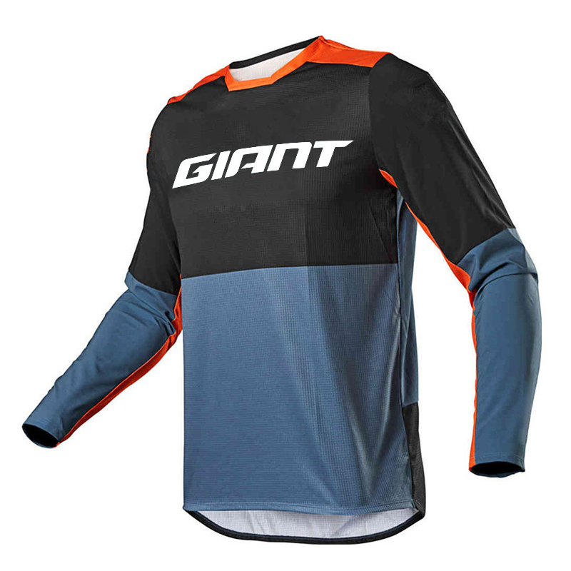 Maillot de moto pour homme, respirant, séchage rapide, course hors route, manches longues, t-shirt de sport, BMX, VTT, Enduro