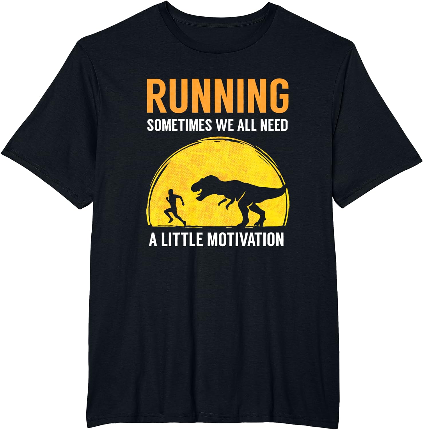 T-shirt graphique amusant pour hommes, streetwear, course parfois, nous avons tous besoin d'un peu de motivation