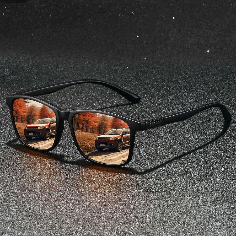 Lot de 6 Lunettes de Soleil Carrées Vintage de Marque pour Homme et Femme – Idéales pour la Conduite, la Pêche et les Loisirs en Extérieur
