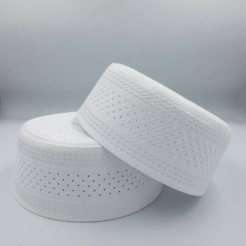 Chapeaux de prière musulmans pour hommes, 2022 coton brodé, chapeau islamique d'Arabie saoudite, Hijab, casquette juive, écharpe de sauna, vêtements, écharpe Islam, nouveau