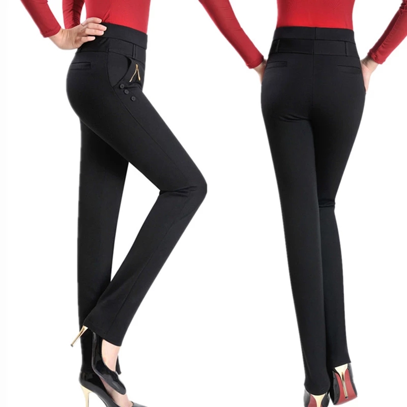 Pantalon décontracté de grande taille pour femme, long adt, taille haute, nouvelle collection printemps/automne 2021