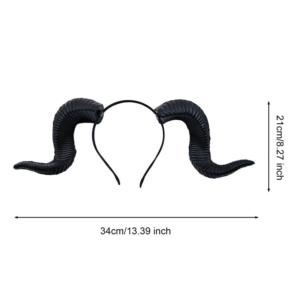 Bandeau en corne de chèvre, cornes du diable gothiques, cerceau pour cheveux, accessoires pour cheveux, pour fête d'halloween, événements de Cosplay