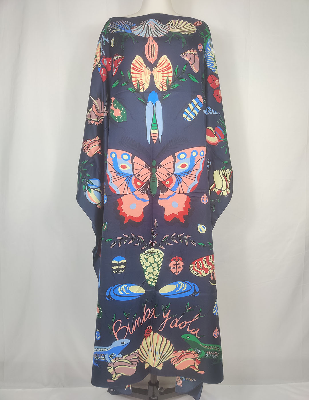 Robe de plage en sergé de soie pour jeunes filles, Caftan de style bohème, doux, motif papillon Floral, moyen-orient, musulman traditionnel, ample