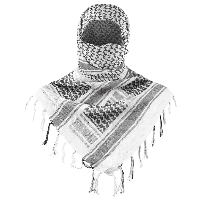Écharpe du désert sauvage en coton pour hommes et femmes, écharpe arabe à franges, enveloppe du désert