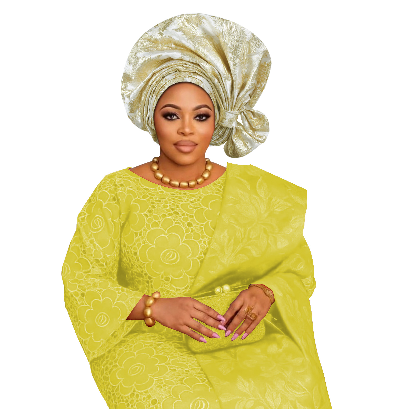 Turban Gele nigérian pour femme, chapeau Gele préformé, foulard Aso Oke, bonnet hijab musulman, couvre-chef pour mariage et fête