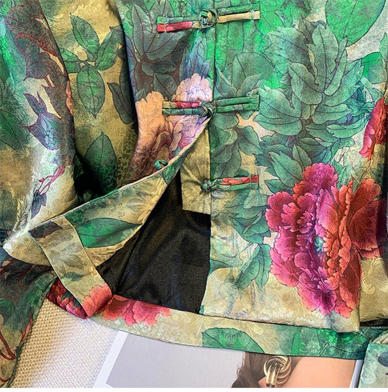 Veste Jacquard National Légère Alberoise pour Femme, Manteau Rétro Haut de Gamme, Tenue Trempée, Nouvelle Collection Printemps