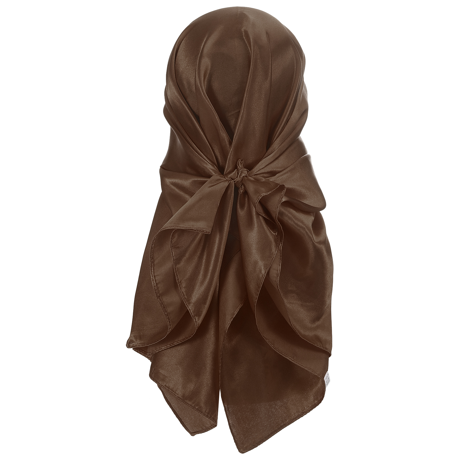 1 pièce Foulard de tête en satin de 35 pouces, Grand foulard carré effet soie, Bandanas pour cheveux, Foulards de nuit pour femmes