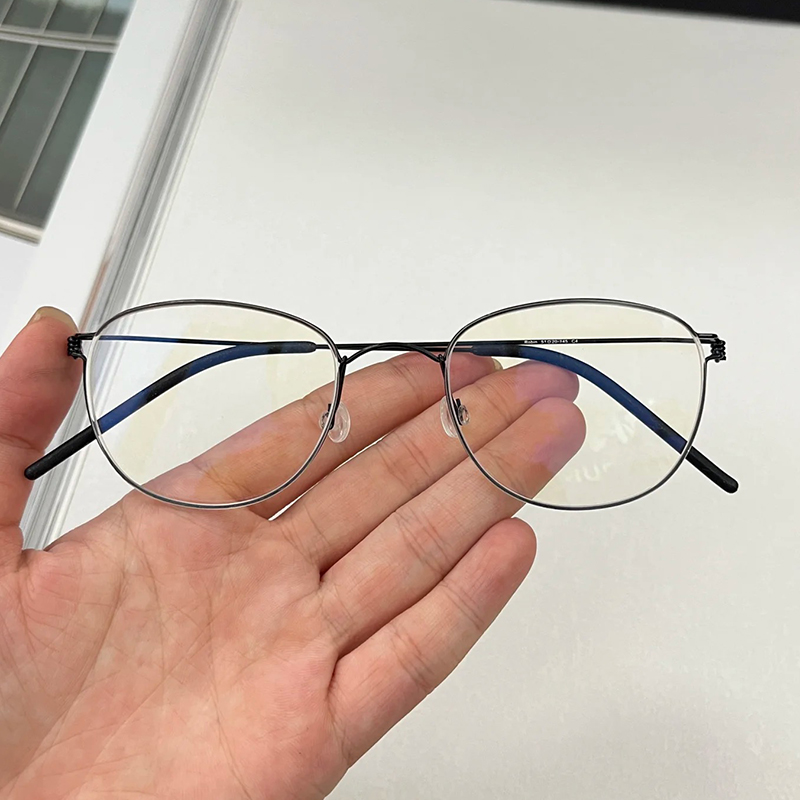 Nouvelles Lunettes de Vue Ovales pour Hommes et Femmes, Monture Fine et Simple, Sans Vis, Ultralégères, Marque Danoise Robin Fashion