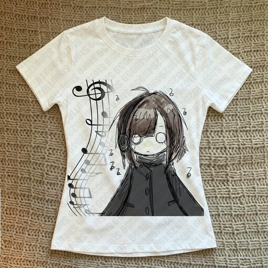 T-shirts graphiques gothiques Emo pour femmes, vêtements féminins Y2k, t-shirts pour femmes, vêtements vintage Kawaii des années 90, style Anime Girl