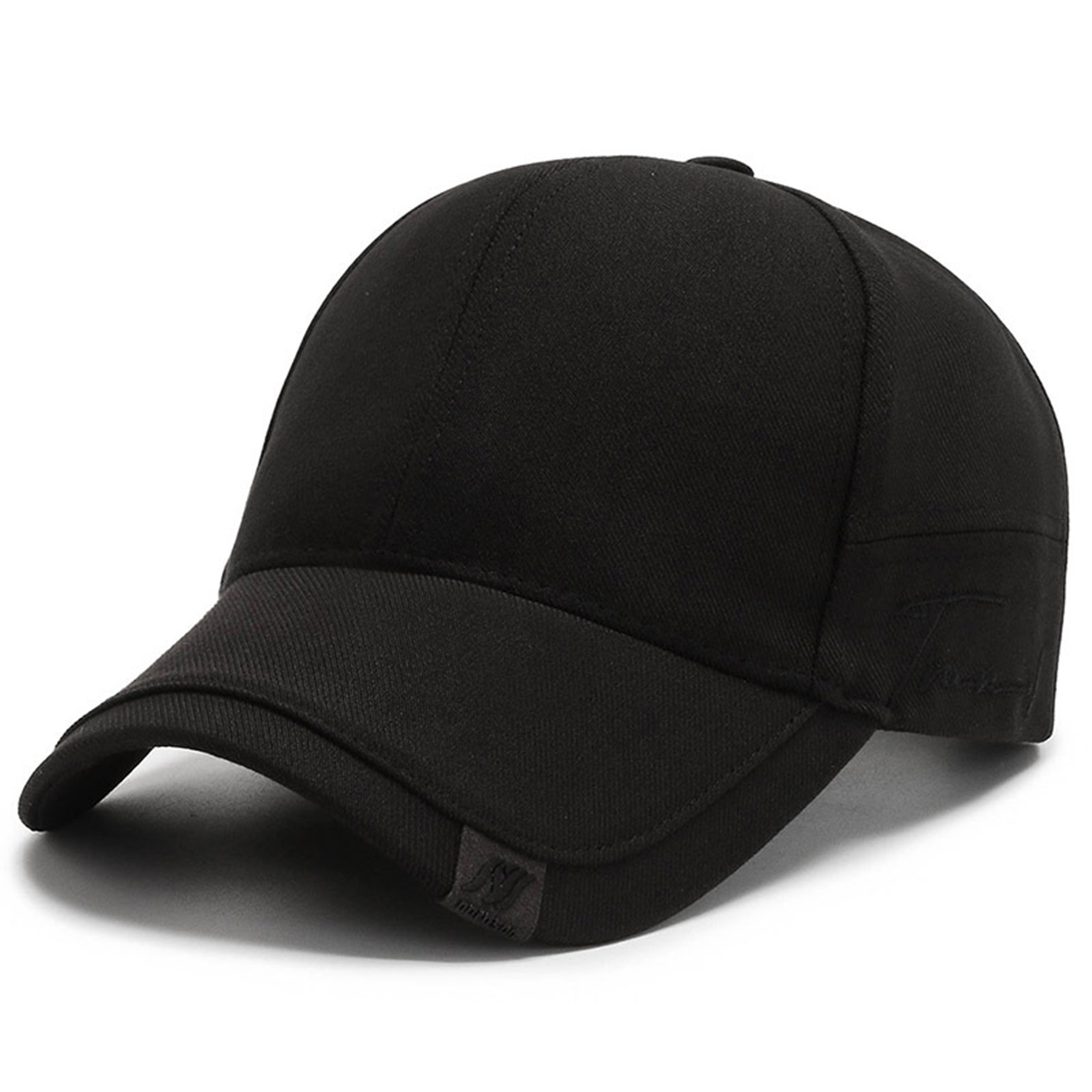 Casquette de baseball pour homme, style coréen, noire, tendance, simple, décontractée et polyvalente, avec protection solaire