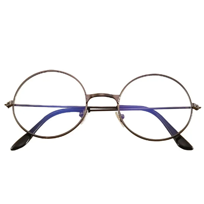 Lunettes rondes Anti-lumière bleue pour ordinateur, jeux de jeu, Protection des yeux, lunettes décoratives