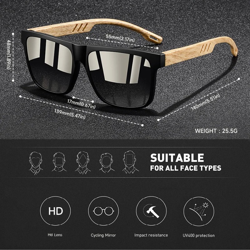 Lunettes de soleil carrées vintage tendance pour hommes et femmes, idéales pour la pêche et la conduite, de marque de luxe, protection UV400