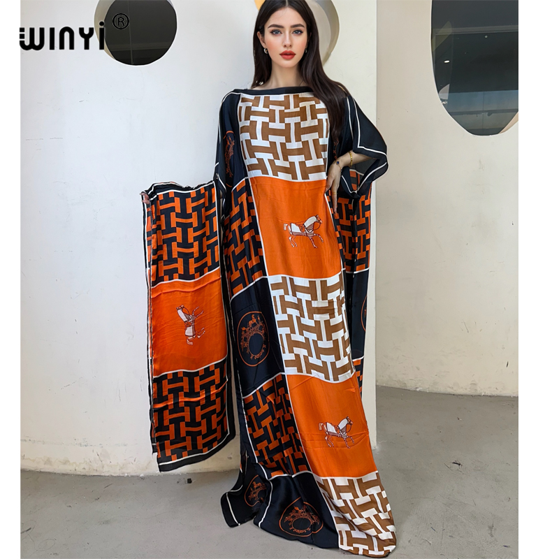 WINYI robe traditionnelle africaine musulmane pour femme abaya dubaï caftan de luxe robe de soirée élégante robe Maxi longueur couvertures de plage