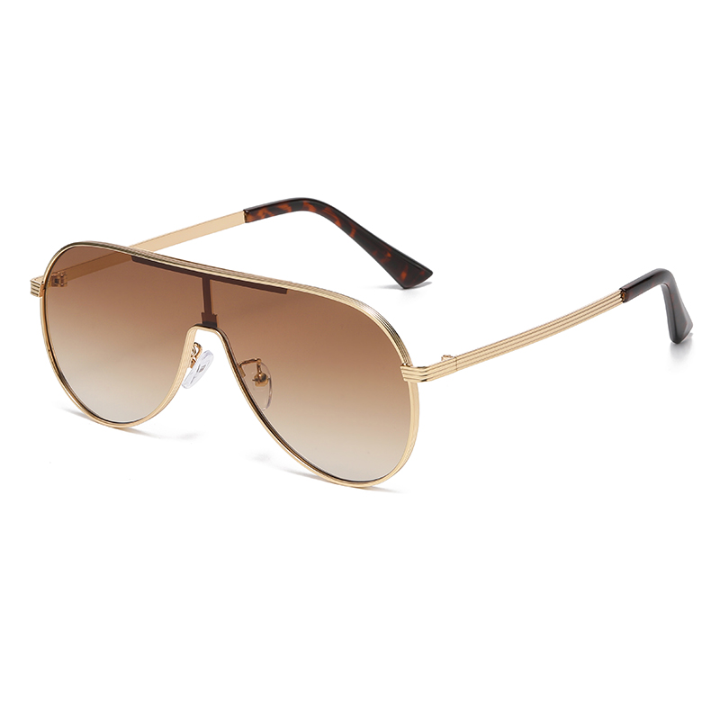 Lunettes de soleil pilote unisexes avec monture ovale pour hommes et femmes, à la mode et uniques, nouvelles nuances tendance 2524