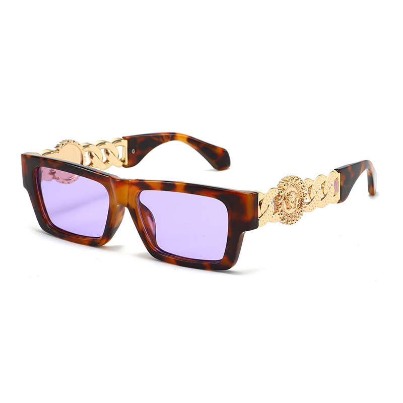 Nouvelles lunettes de soleil carrées pour femmes, mode rétro, monture surdimensionnée, protection UV400, lunettes de soleil tendance, décontractées, chics, de créateur