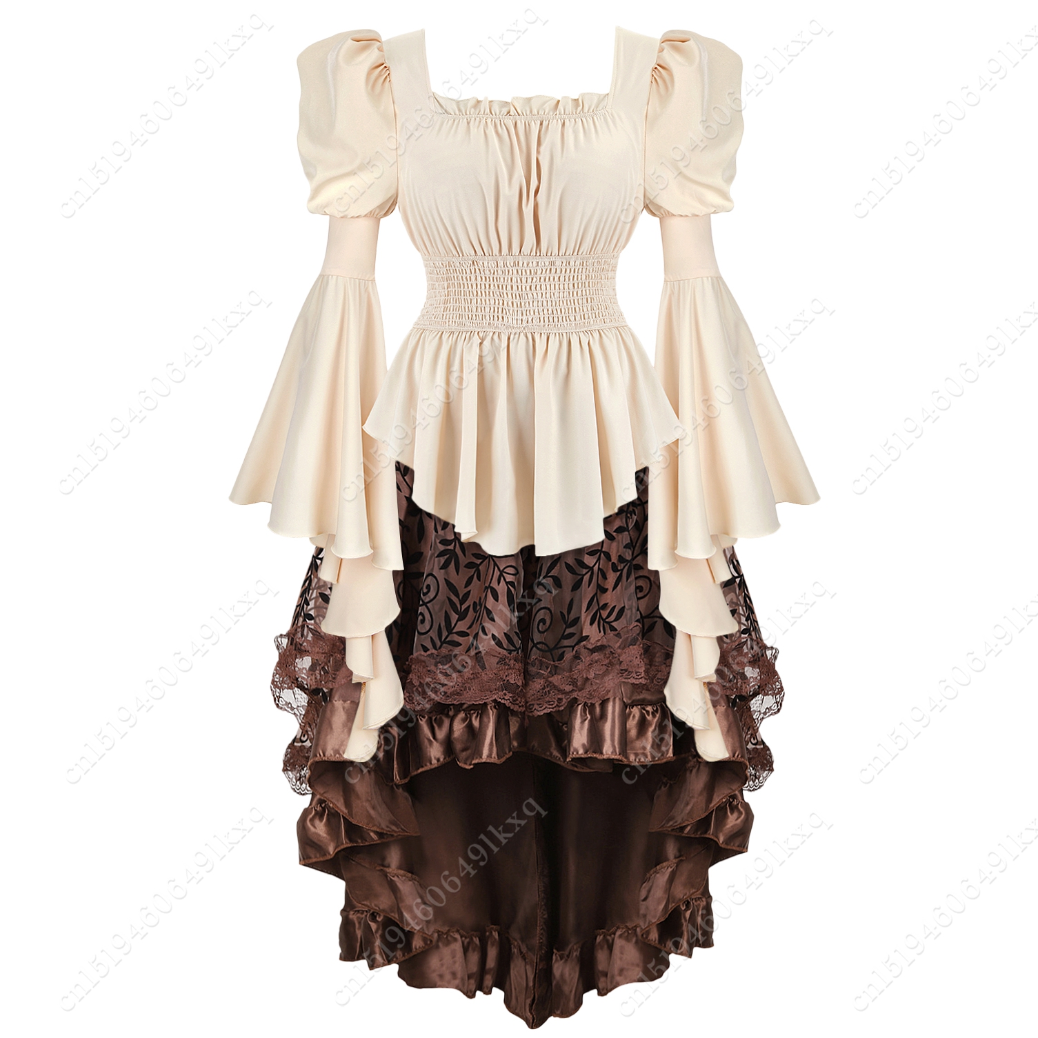 Chemisier médiéval femmes manches longues Steampunk Pirate blouse victorienne filles gothique Costume chemise rétro
