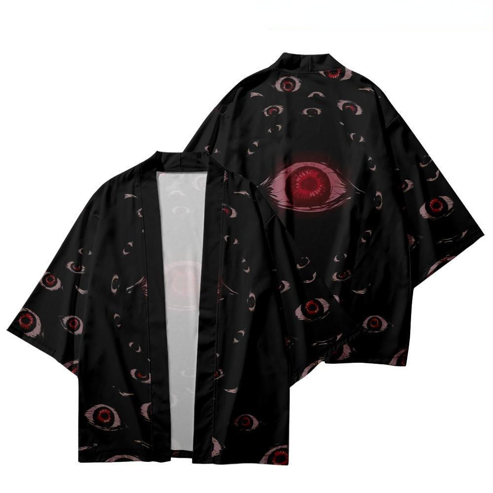 Kimono samouraï traditionnel pour hommes et femmes, imprimé Dragon, Anime japonais, Cosplay Haori, Yukata, hauts, Robe d'été