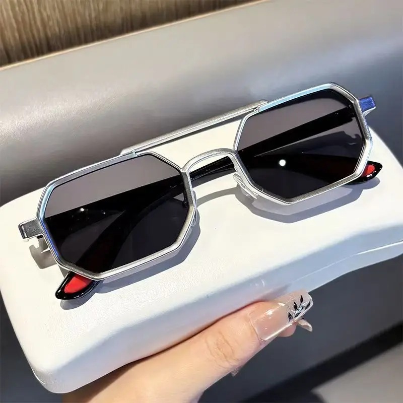 Lunettes de soleil carrées vintage pour hommes, lunettes steampunk pour femmes, style unisexe, lunettes de mode, lunettes de soleil de voyage, Gafas De Sol