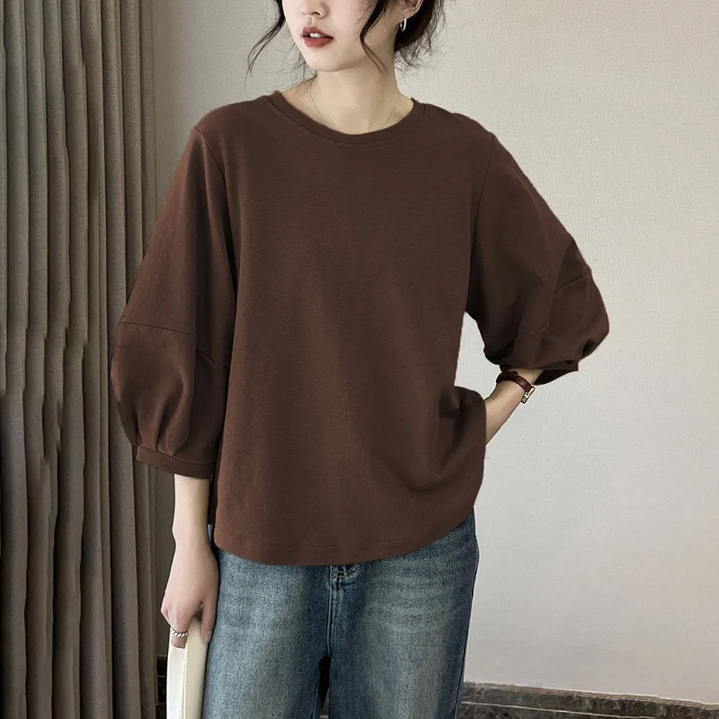 Vêtements pour femmes, col rond rétro décontracté, vêtements de bureau pour femmes, nouvelle arrivée tendance, confortable
