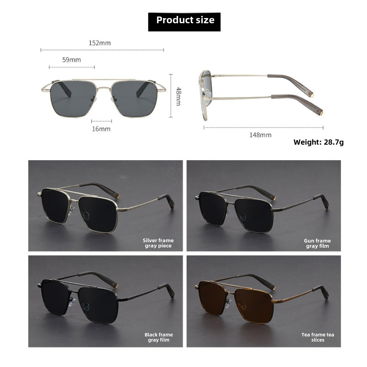 Lunettes de soleil rétro pour hommes, de marque, de haute qualité, avec monture en métal, lunettes de conduite protectrices, UV400