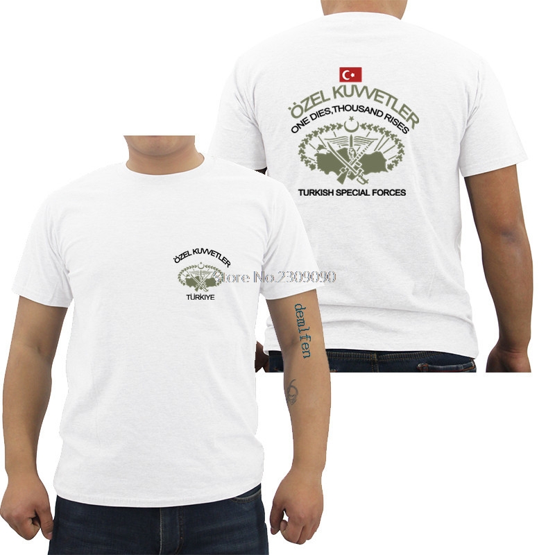 Nouveau turc Forces spéciales Ozel Kuvvetler t-shirt Camiseta noir hommes femmes coton t-shirt Cool t-shirts hauts Harajuku Streetwear