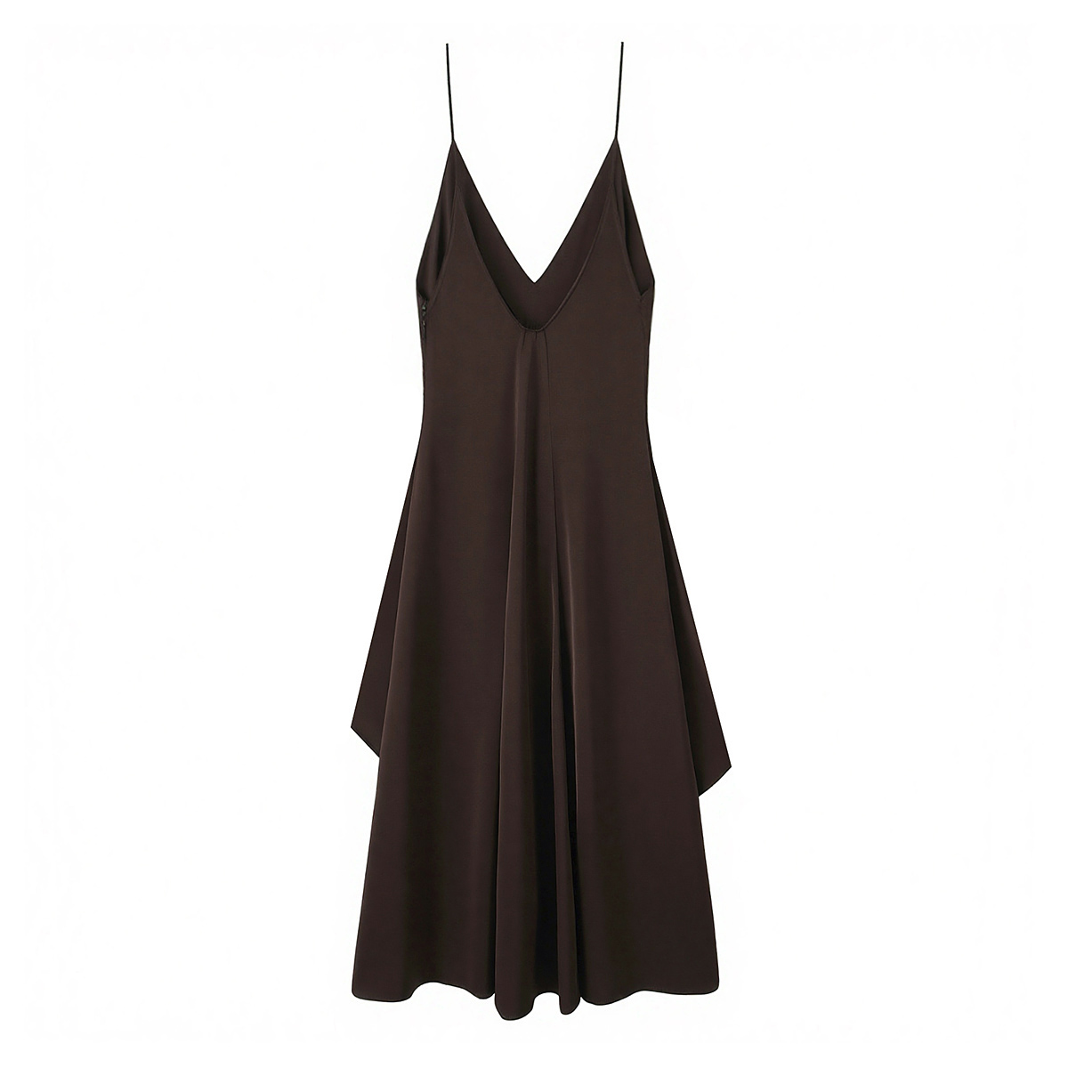 Robe décontractée pour femme, élégante sans manches, bretelles spaghetti asymétriques, stylée et simple, fluide et dynamique, nouvelle collection 2026