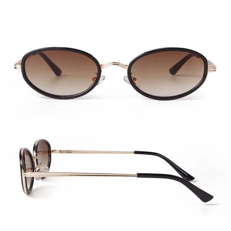Vintage lunettes De soleil ovales femmes hommes marque Design métal écaille De tortue cadre voyage en plein air nuances rondes lunettes De soleil Gafas De Sol UV