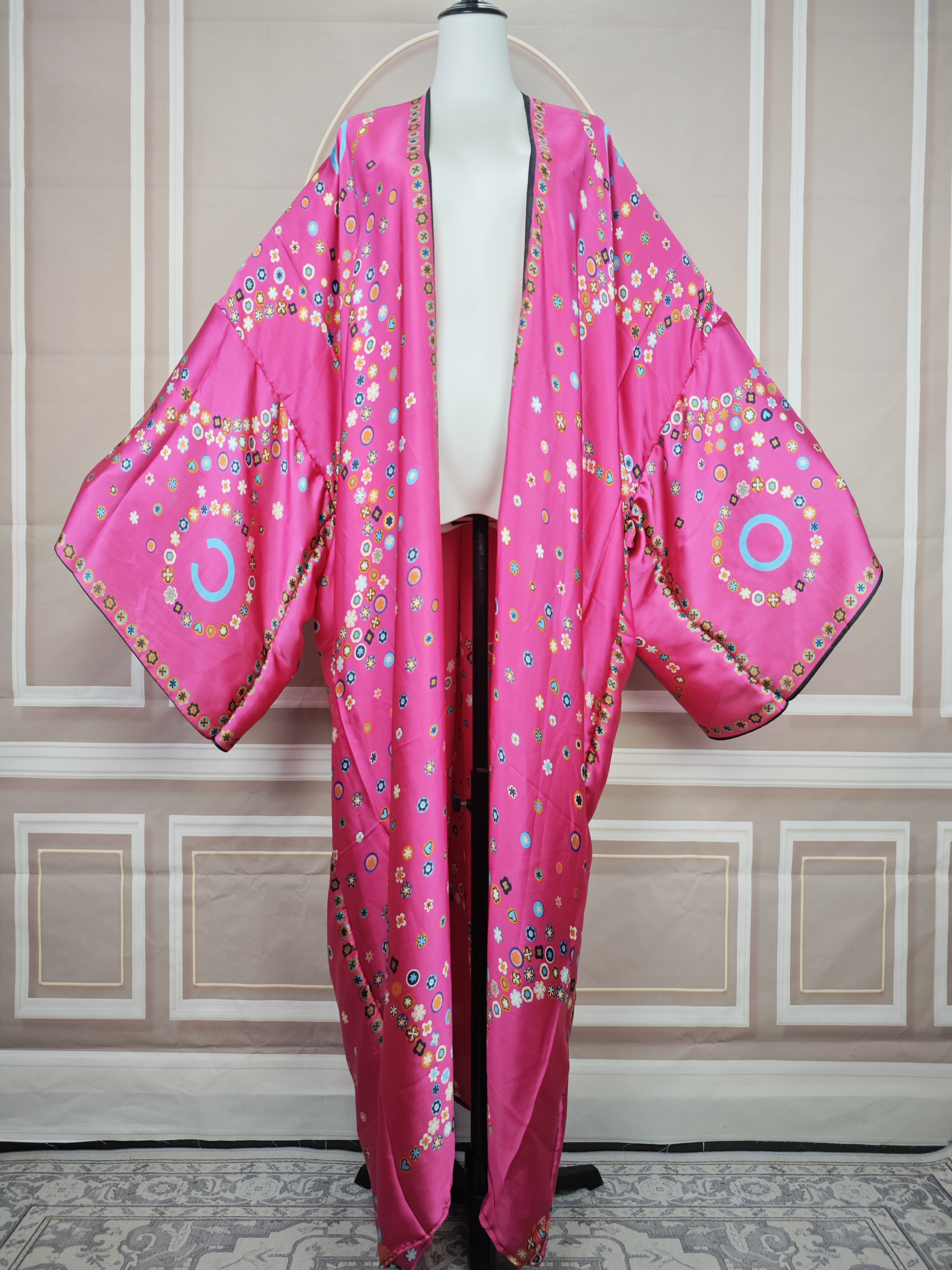 Cardigan Traditionnel de Ramadan pour Femme Musulmane, Kimono Ouvert sur le Devant, Streetwear Africain