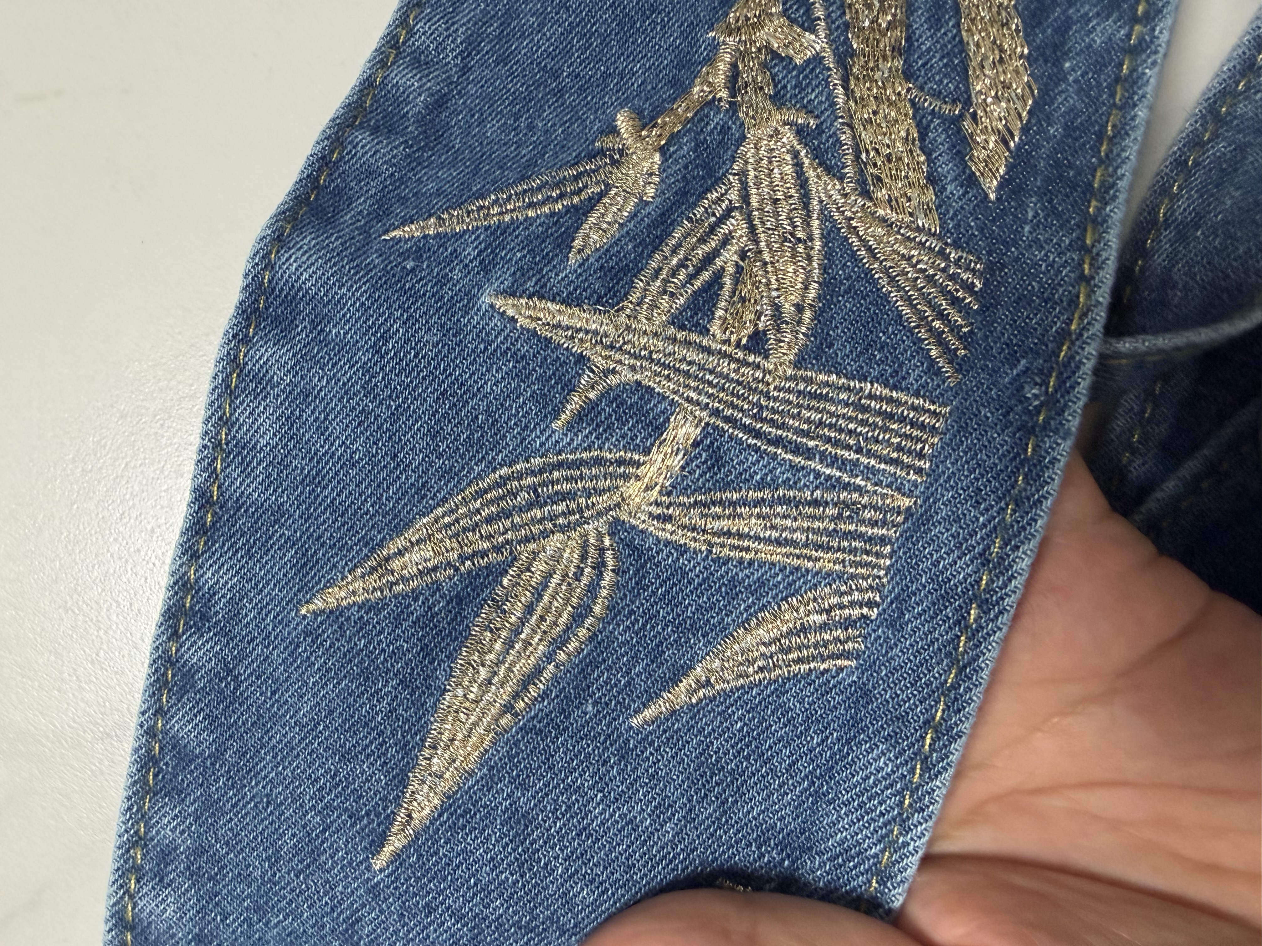 Corset en Denim Bleu Brodé pour Femme, Manteau Cummerbund, Robe Ceinture, Vintage, Mode