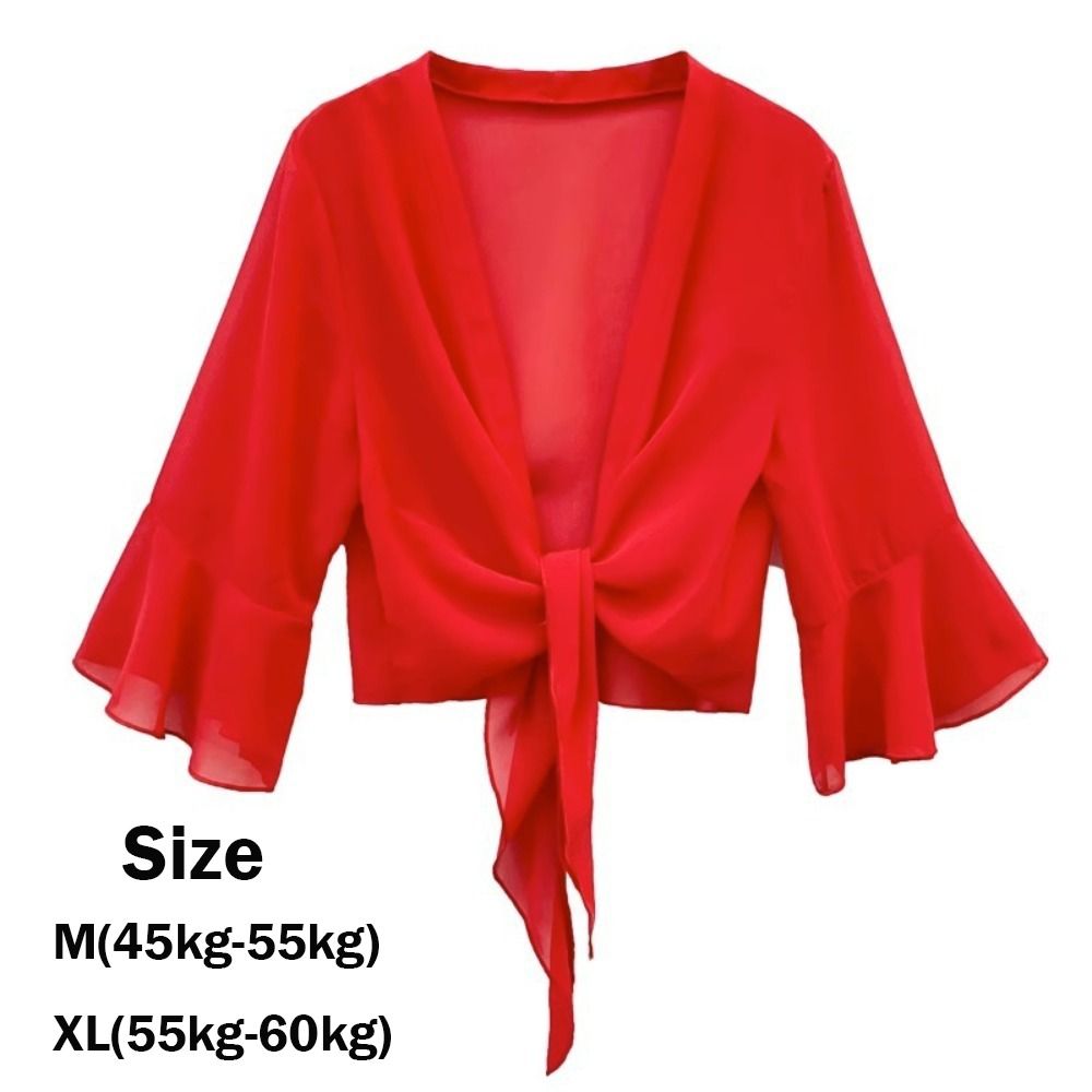 Veste fine en mousseline de soie, châle multicolore, manteau court et fin, châle en Tulle pour femmes
