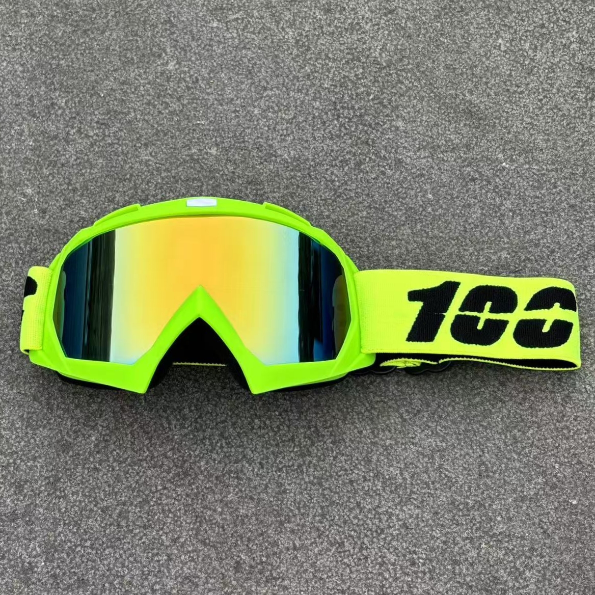 100 hommes HD lentille Motocross lunettes Anti-buée course lunettes d'équitation femmes Anti-UV vtt lunettes de soleil sport de saleté moto lunetteske