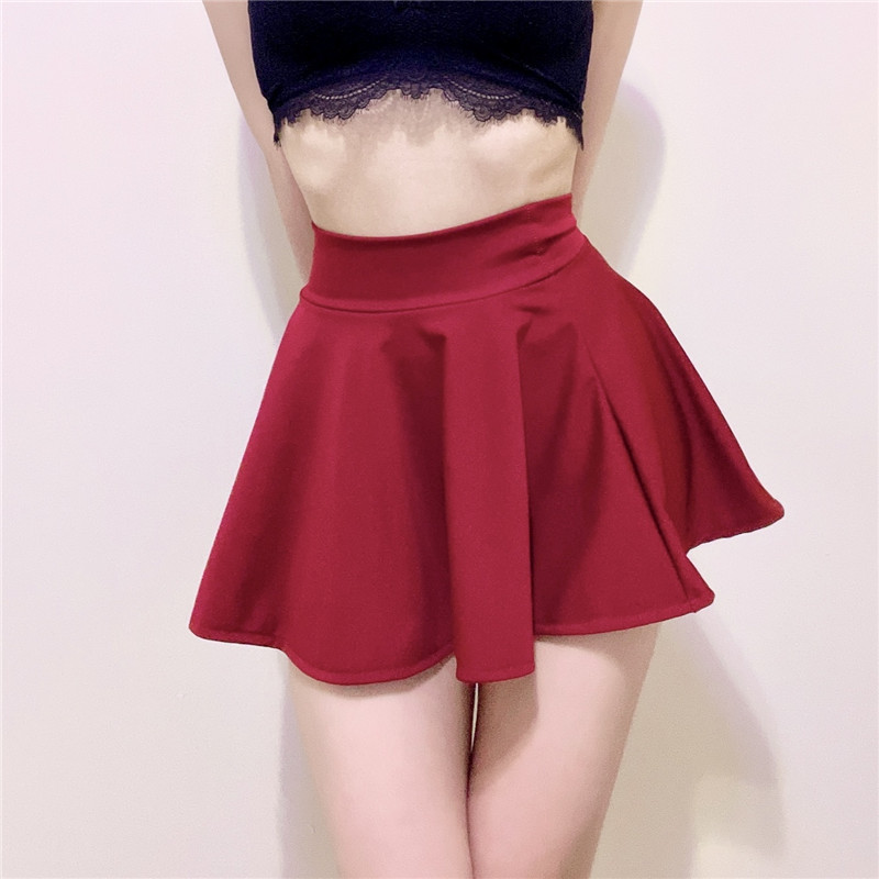 Mini jupe évasée taille haute pour femmes, jupes plissées A-Line, jupe courte de danse, vêtements de rue pour filles douces, ourlet sexy, micro, extérieur