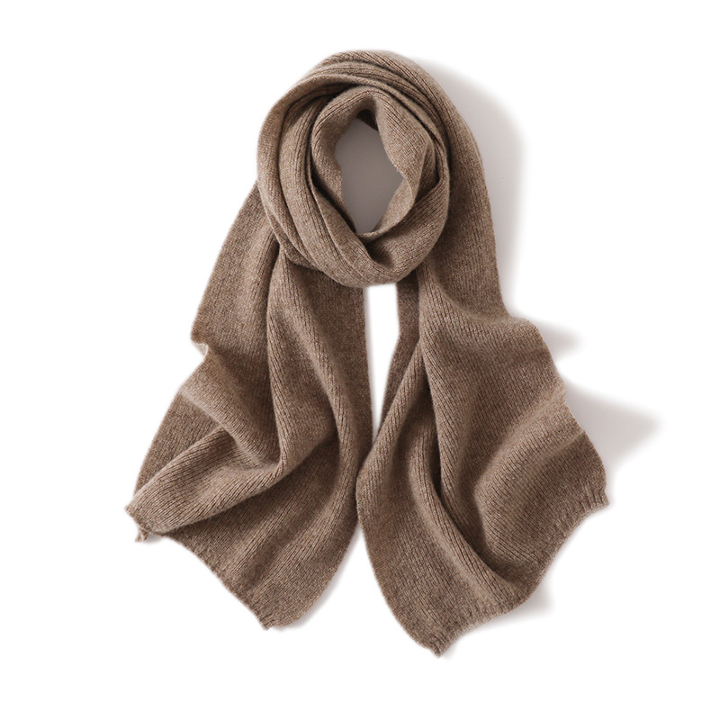 Foulard Hijab en Laine pour Femme, Châle Chaud, Couleur Unie, Pashmina, Collection Hiver 2024
