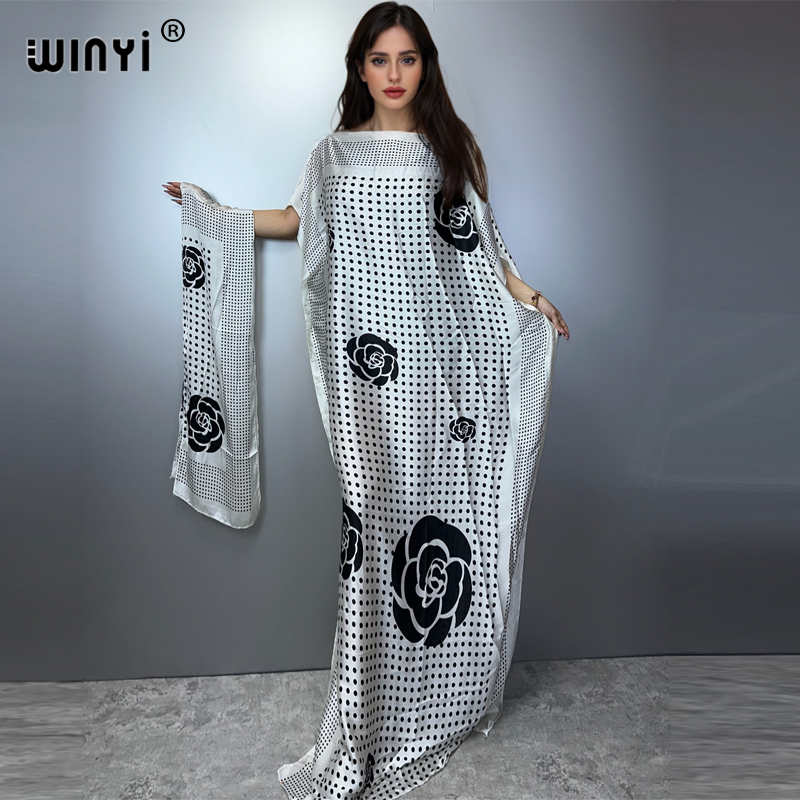 WINYI robe traditionnelle africaine musulmane pour femme abaya dubaï caftan de luxe robe de soirée élégante robe Maxi longueur couvertures de plage